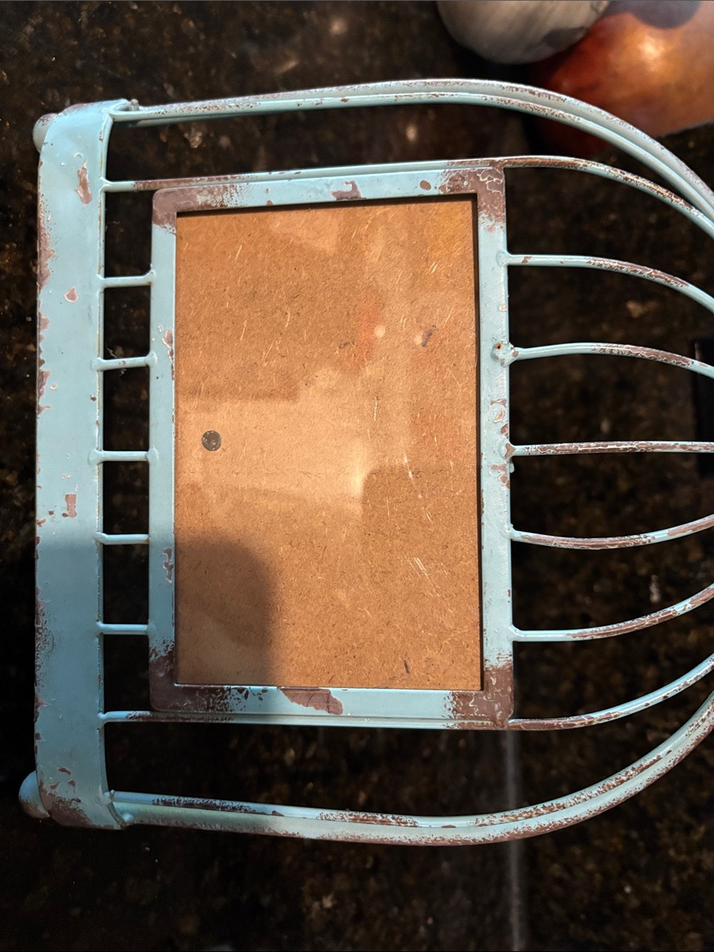 Rustic Blue Birdcage Photo Frame - Picture 2 of 6